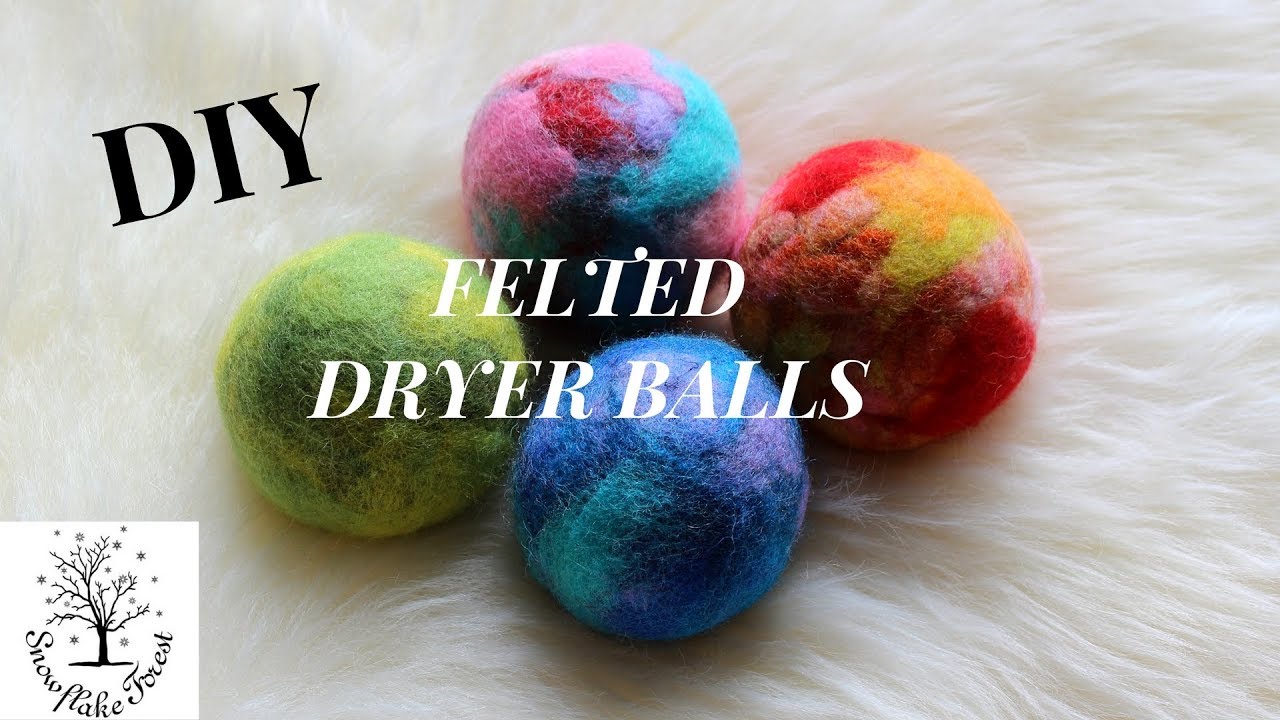 FELTED WOOL Dryer BALLS Eco Friendly & Essential Oils