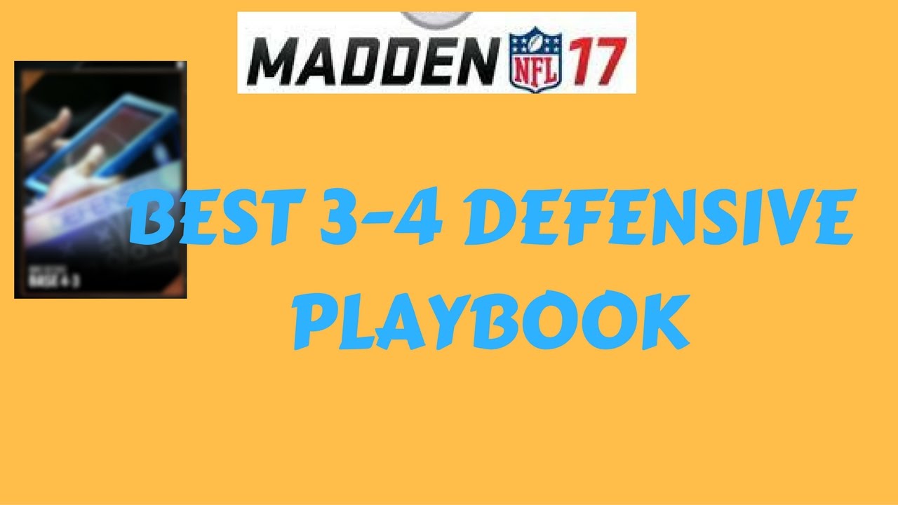 MADDEN 18- THE BEST 3-4 DEFENSIVE PLAYBOOK IN THE GAME! UNIQUE FORMATIONS! BEST MUT 18 PLAYBOOK