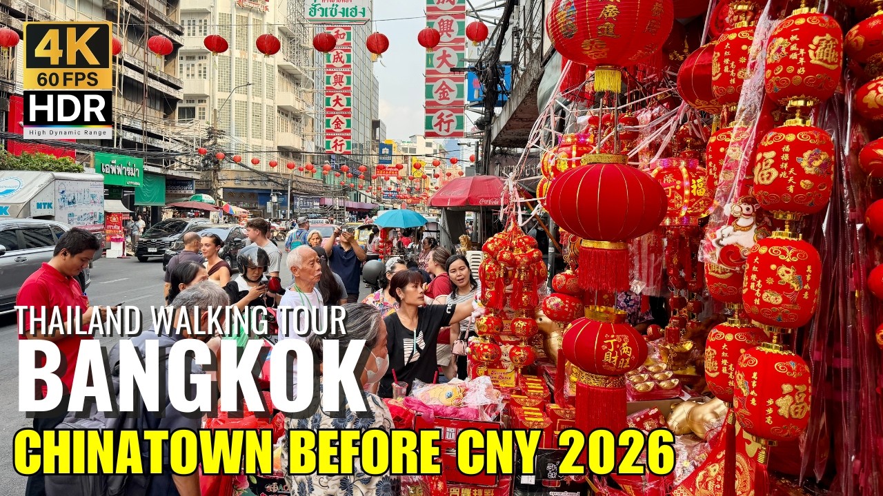 🏮 Bangkok Chinatown: The Golden Horse Lunar New Year Rush! | Before CNY 2026 [4K HDR]