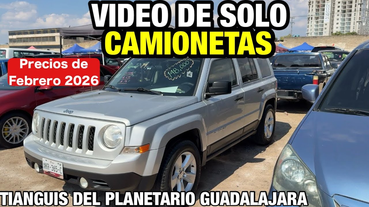 🔥CAMIONETAS USADAS EN VENTA PRECIOS 2026 | Tianguis de autos el planetario Guadalajara 