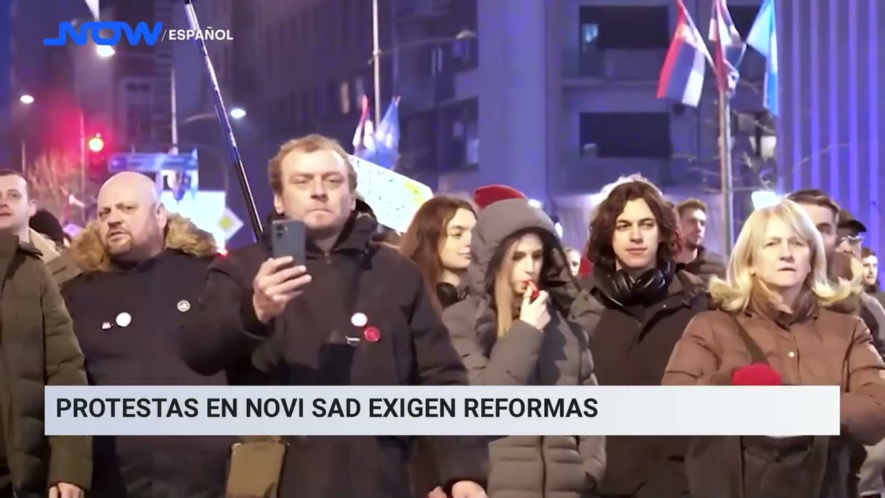 Protestas en Novi Sad exigen reformas