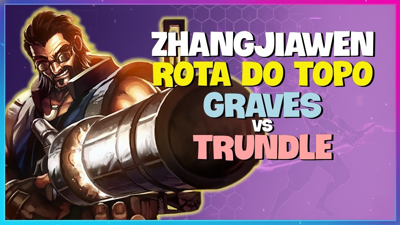 ZhangJiawen Graves : Esse maluco est&aacute; DESTRUINDO o Trundle no Challenger Elo com Mec&acirc;nica de Outr...