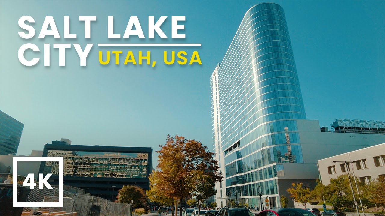 Downtown Salt Lake City, Utah Walking Tour | 4K