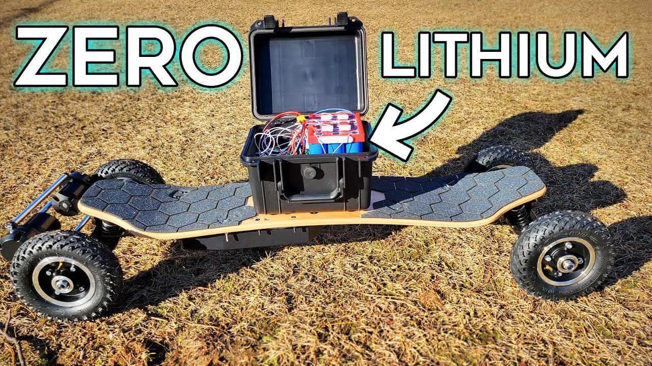 World's FIRST Sodium Ion Powered Electric Skateboard!