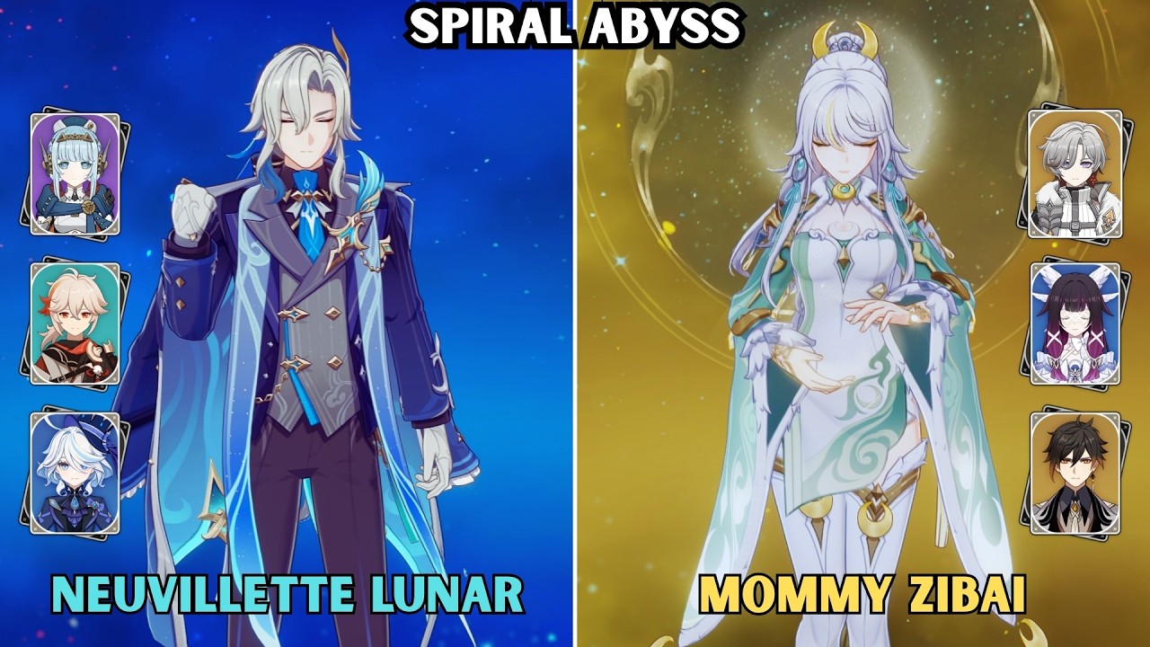 C0 Neuvillette - C0 Zibai | Spiral Abyss Luna IV