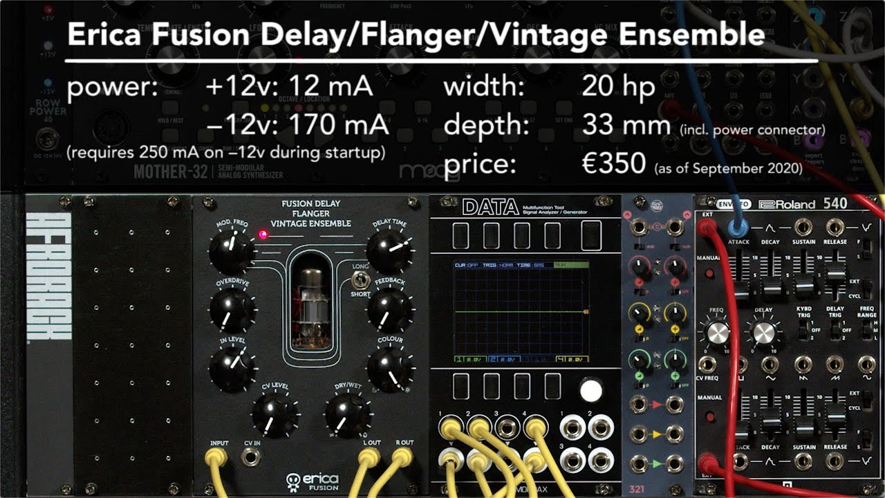 Erica Fusion Delay/Flanger/Vintage Ensemble (LMEE)