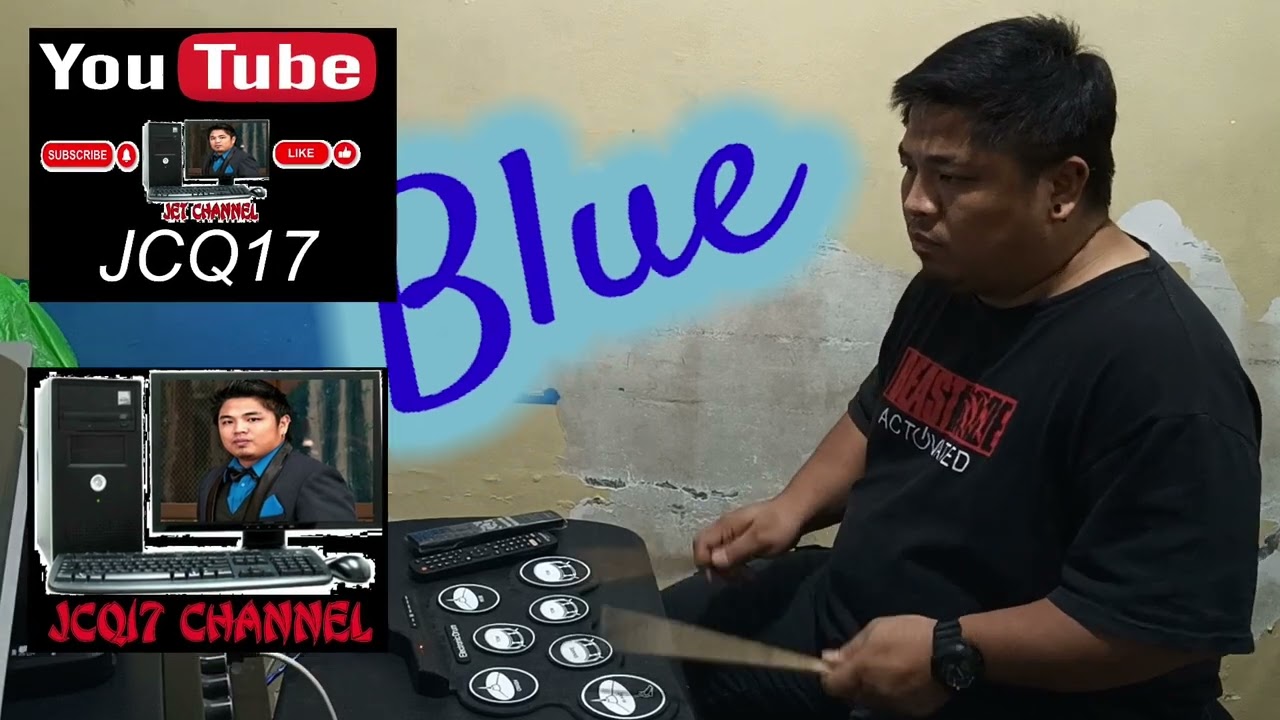 BLUE  by:Yung Kai. Electric Drum Pad Beginner