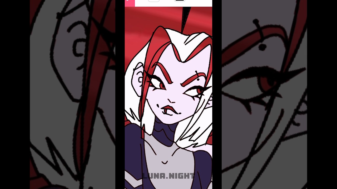 Lute😈Hazbin hotel🏨my style #hazbinhotel #helluvaboss #lute #art #blitz #angeldust #veggie