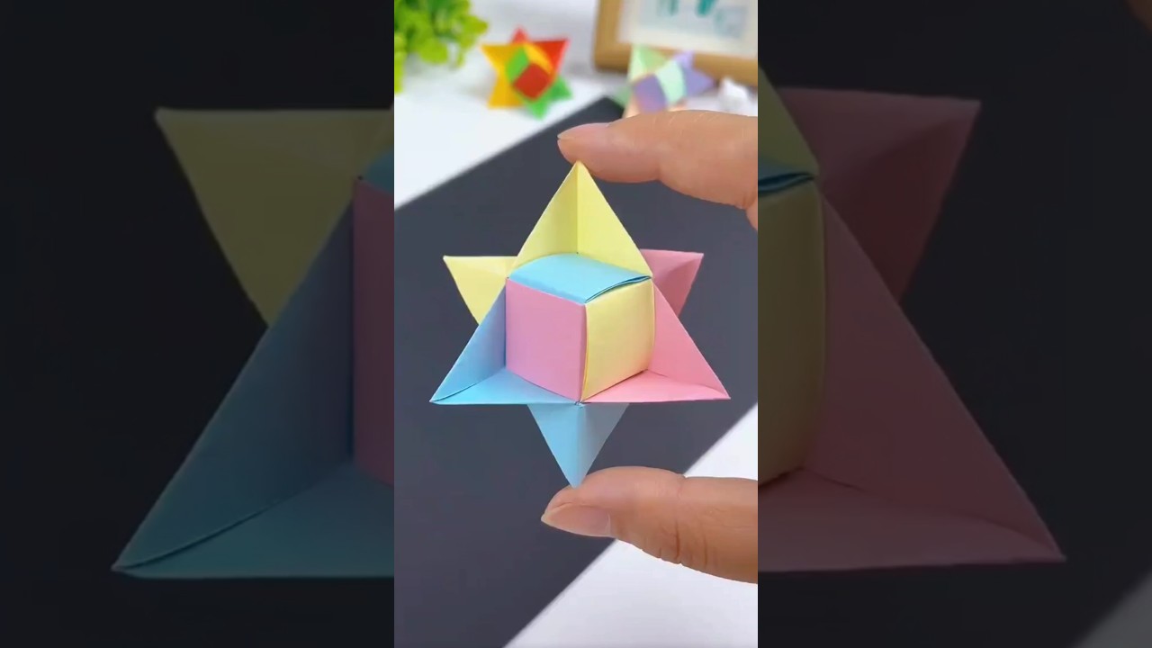 Make Rolling Star cube with fun | #shorts #starcube
