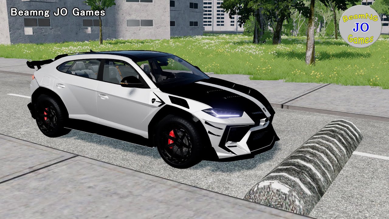 Cars vs Massive Speed Bumps # 215– BeamNG JO Games