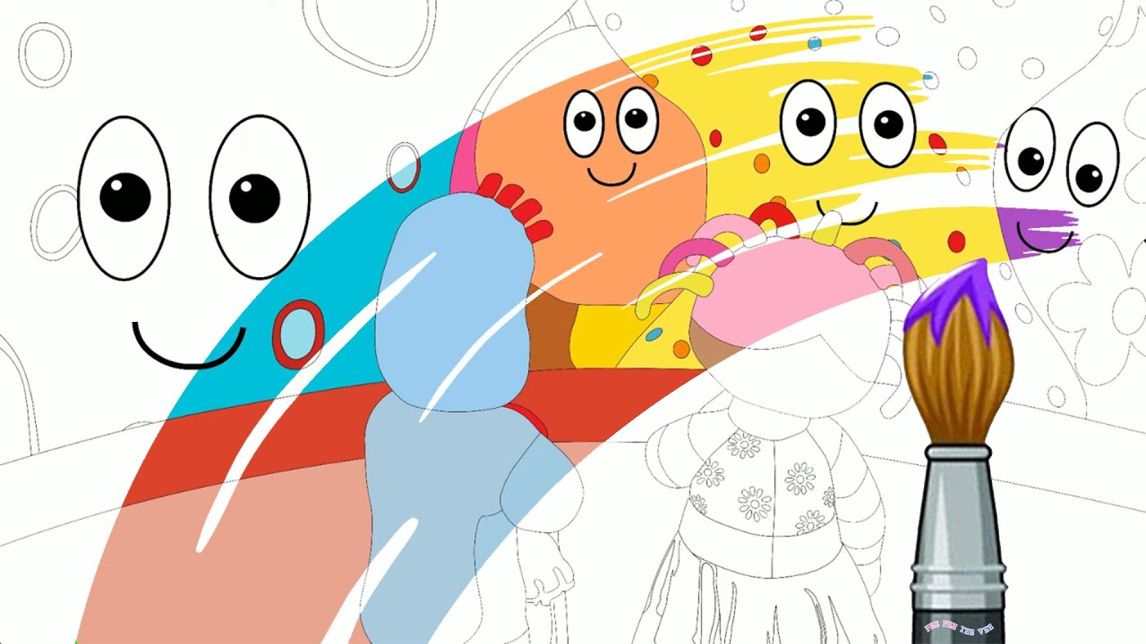 Colouring | In The Night Garden Pt 33 - Pinky Ponk Fun | 1080p