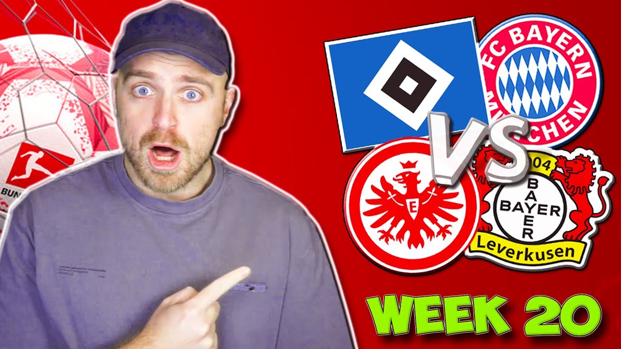 BUNDESLIGA WEEK 20 PREDICTIONS & TIPS | BAYERN MUNICH TRAVEL TO HAMBURG & FRANKFURT HOST LEVERKUSEN!