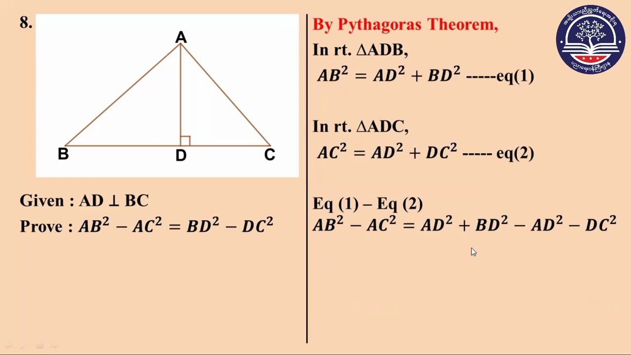 Grade 10 Mathematics, Chapter 8 Part 8