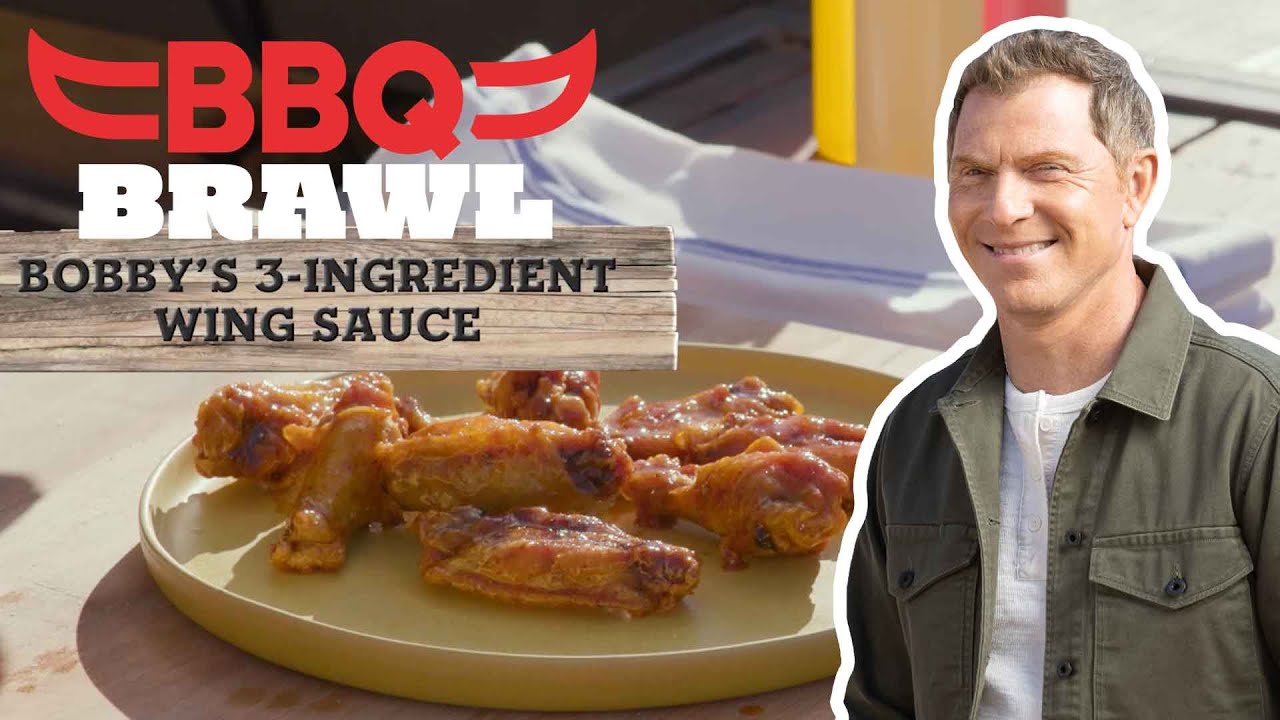 Bobby Flay's Famous 3-Ingredient Wing Sauce | BBQ Brawl | Food Network
