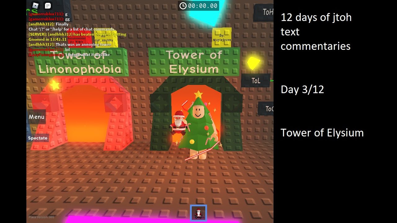 12 Days of JToH Text Commentaries (Day 3/12) - Tower of Elysium