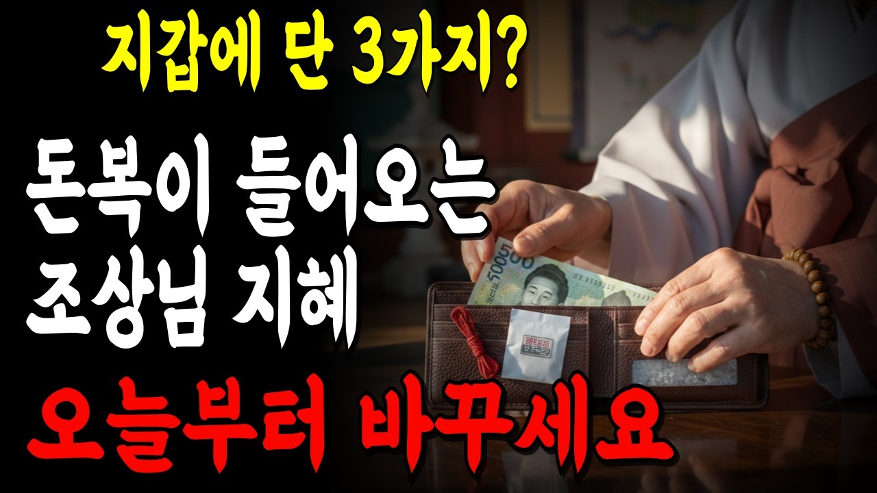 지갑이 곧 재물의 집이다 | 선조들이 지켜온 3가지 풍습