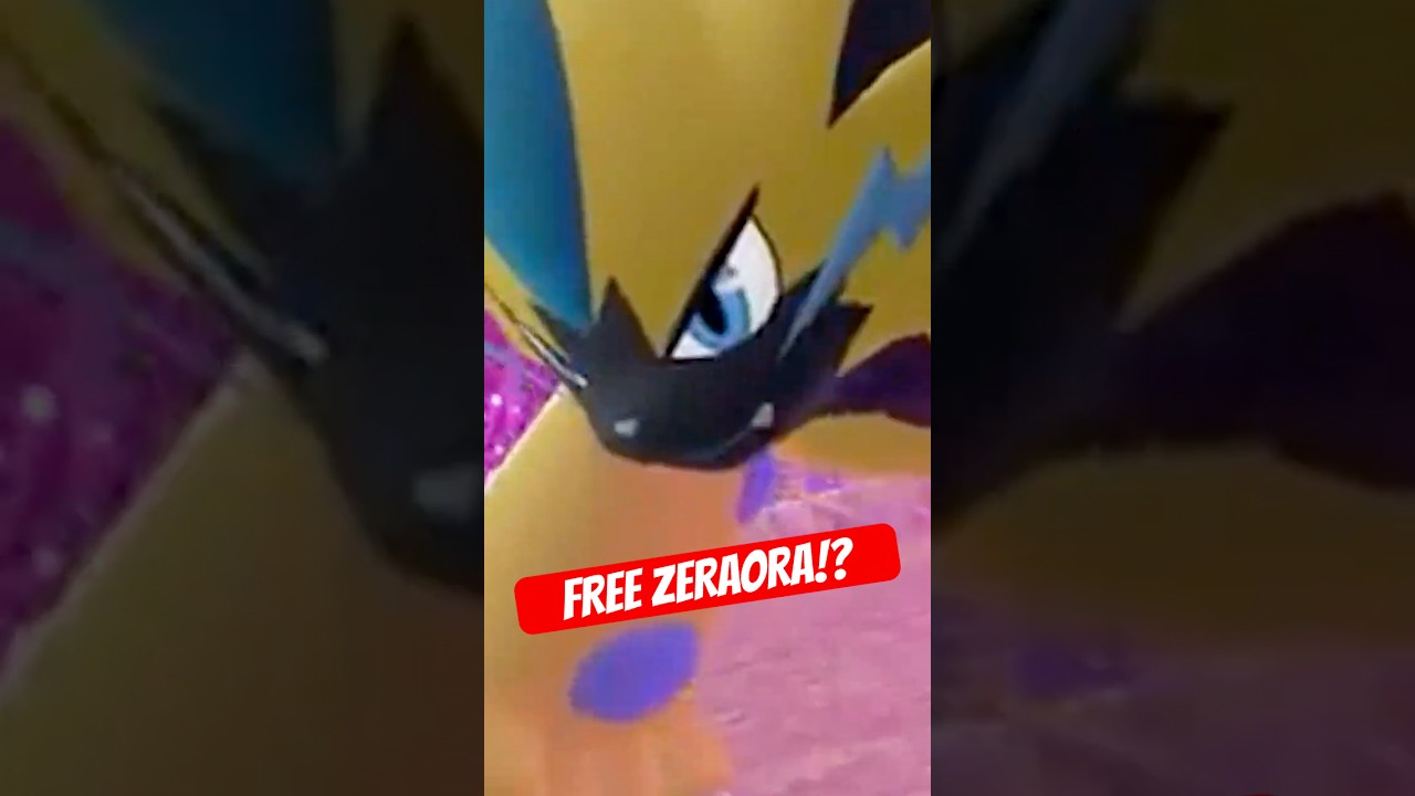 Этот мифический покемон СЛИШКОМ БЫСТРЫЙ!⚡Получите Зераору БЕСПЛАТНО! #PokemonLegendsZA #PokemonGi...