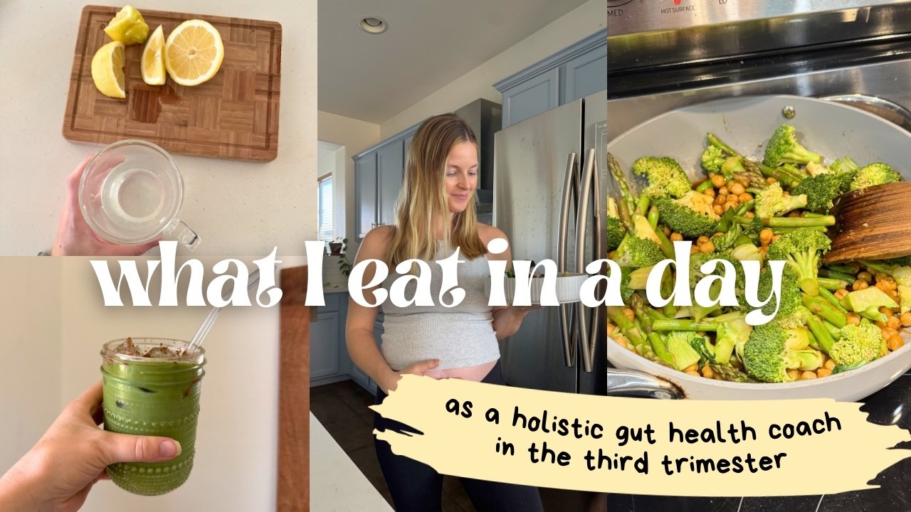 WHAT I EAT IN A DAY in the third trimester | healthy meal ideas, how I put together my meal prep
