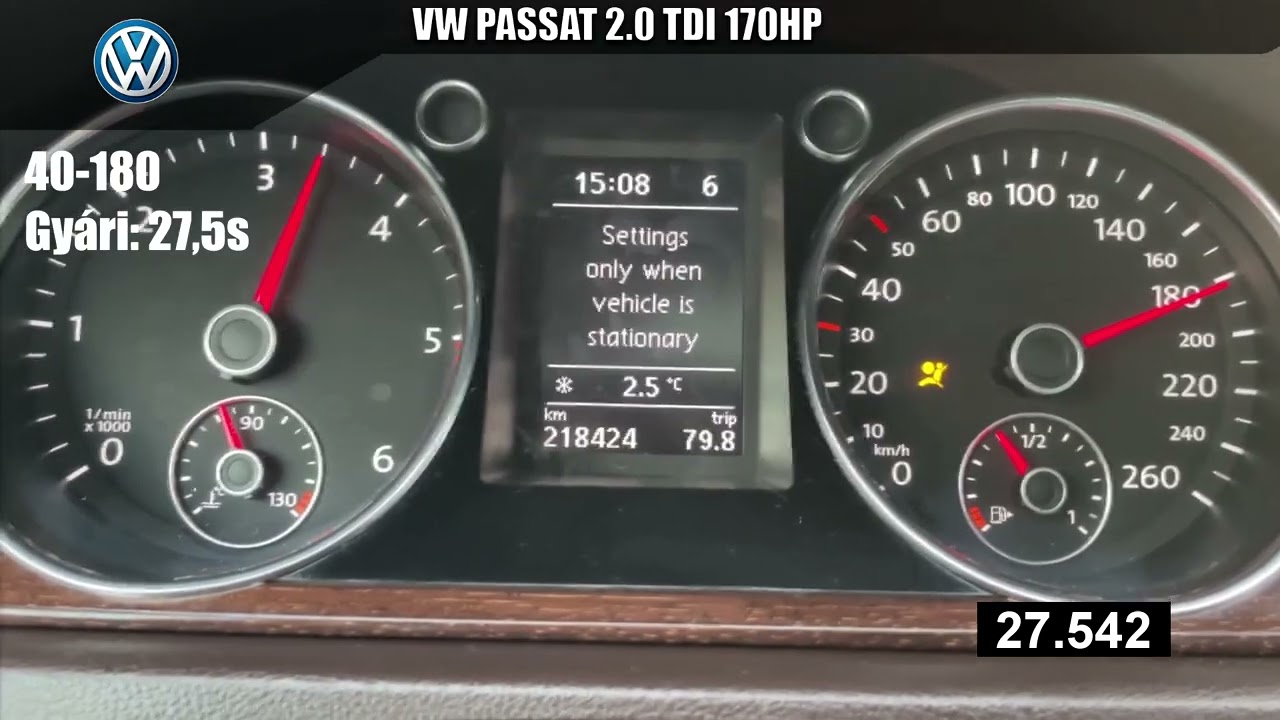 VW PASSAT 2.0 TDI 170HP OPTIMALIZ&Aacute;L&Aacute;S 📈210HP |MTChip|