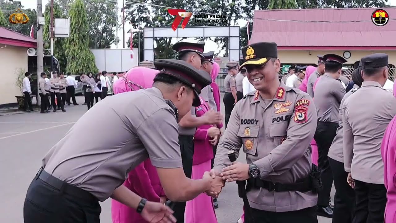 Upacara Kenaikan Pangkat Personel Polres Bone dan Brimob