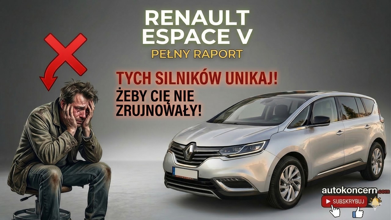 Renault Espace V  - tych silnik&oacute;w unikaj aby cie nie zrujnowały