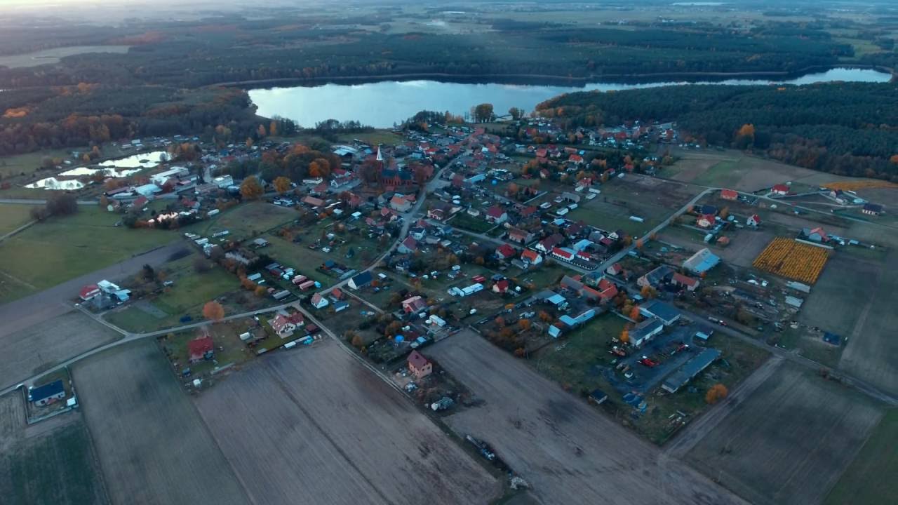 Lgiń z lotu ptaka (zachód słońca 2) Phantom 4