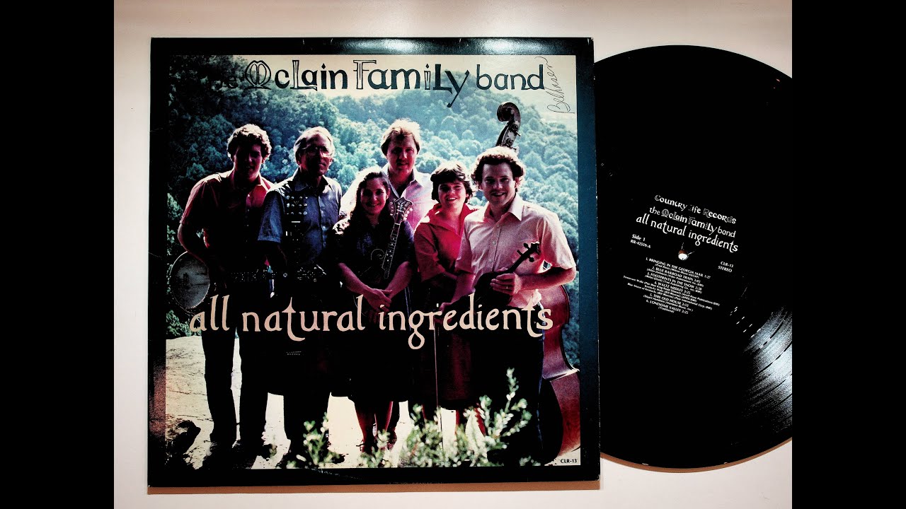 1983 McLain Family Band All Natural Ingredients Bluegrass Vinyl LP Record Full Album
