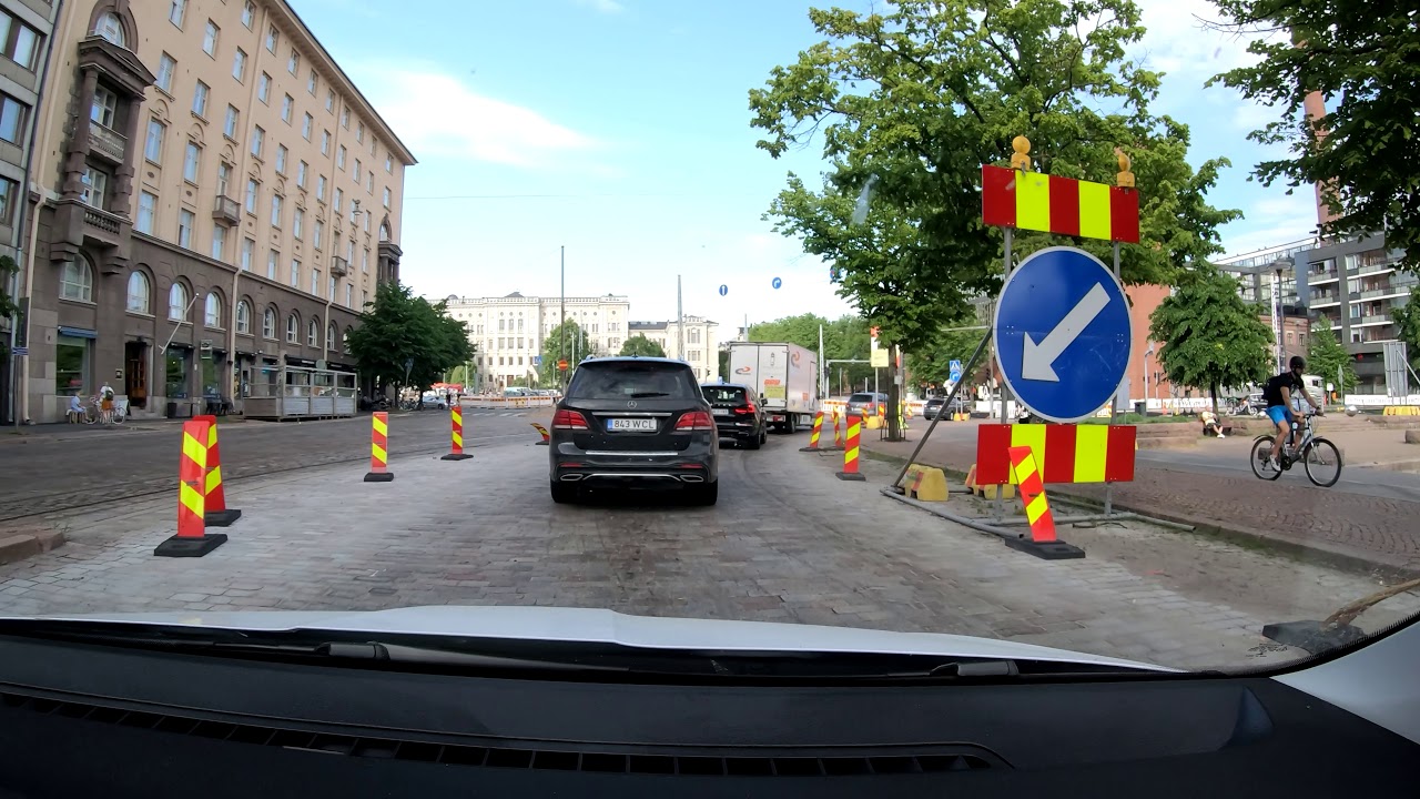【4K】 Summer 2020, Jätkäsaari to Kulosaari Helsinki Drive