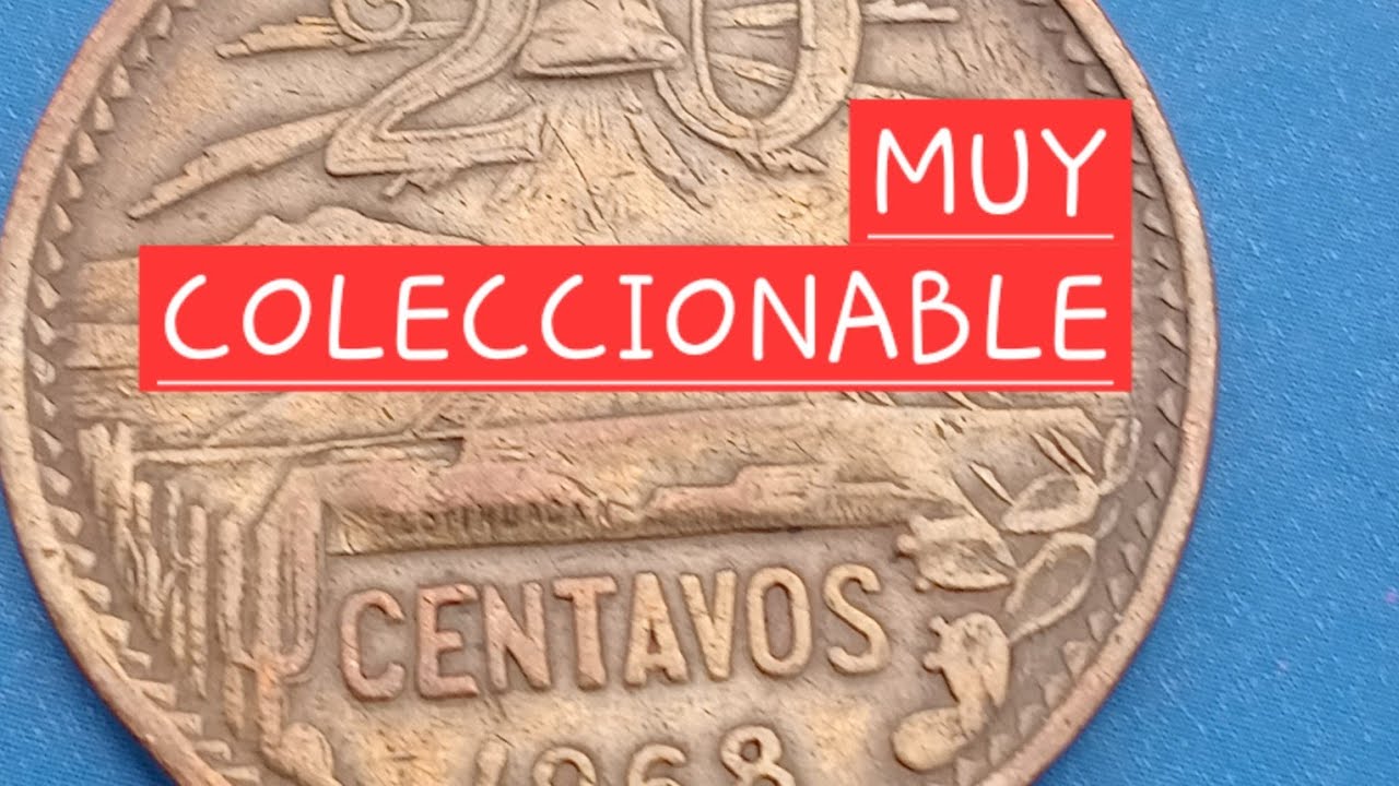MONEDA FECHA 1968 20 CENTAVOS