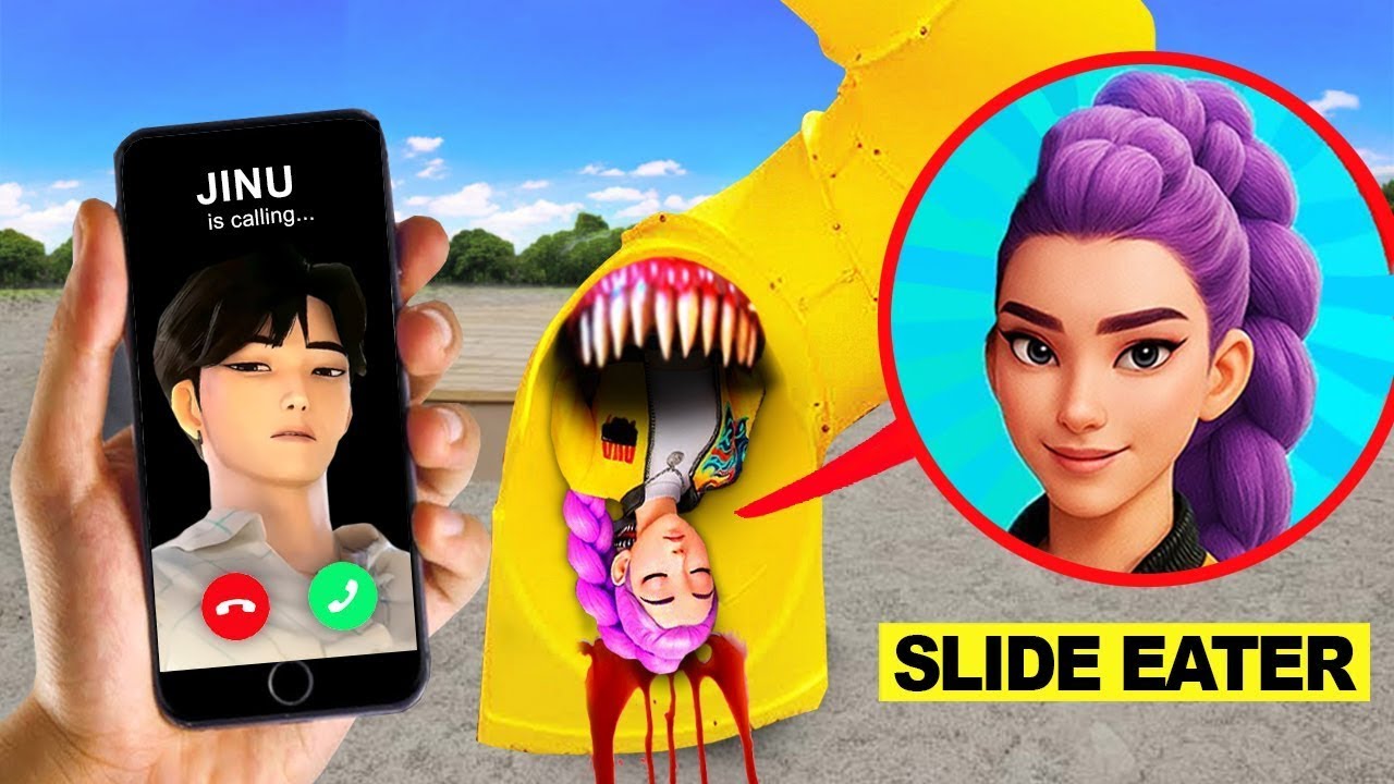 ДРОН МОНИТОРИТ SLIDE EATER И KPOP DEMON HUNTERS RUMI НА КАМЕРУ!