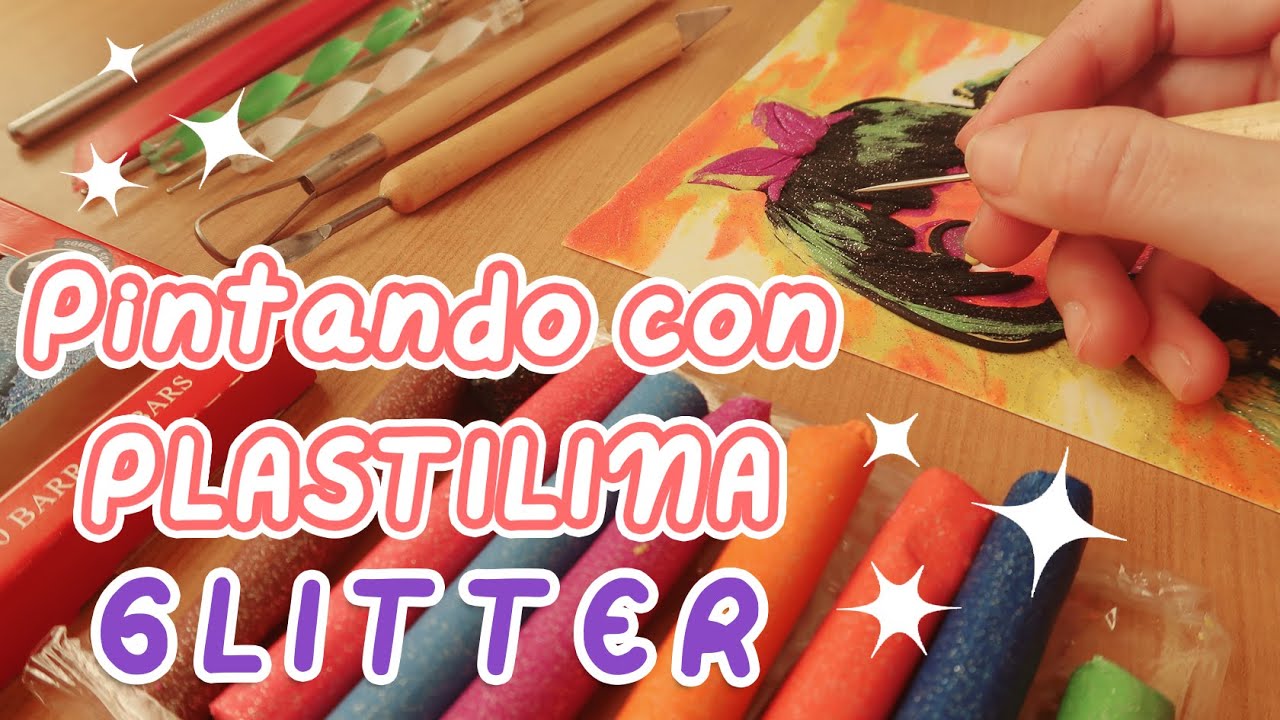 Pintando con plastilina GLITTER! 💖 | 