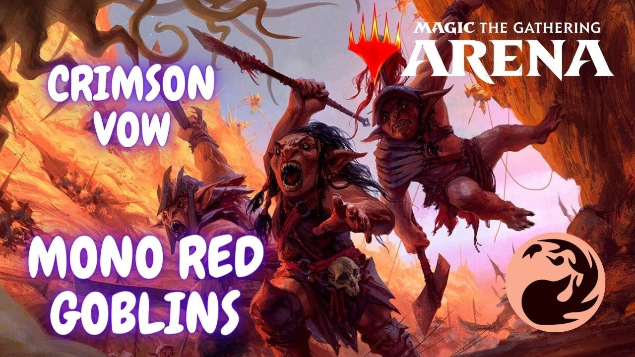 Колода Моно-красная гоблины /Mono-red goblins deck. MTG arena / мета 2022