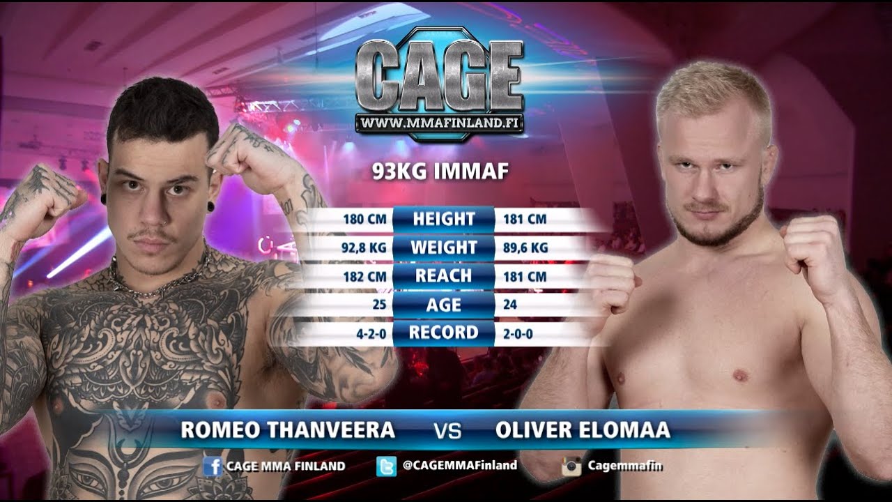 CAGE 52: Thanveera vs Elomaa (Full Fight MMA)