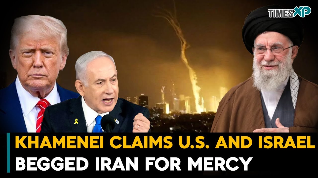 Iran's Khamenei Claims U.S. & Israel Begged Iran for Mercy| Iran-Israel War