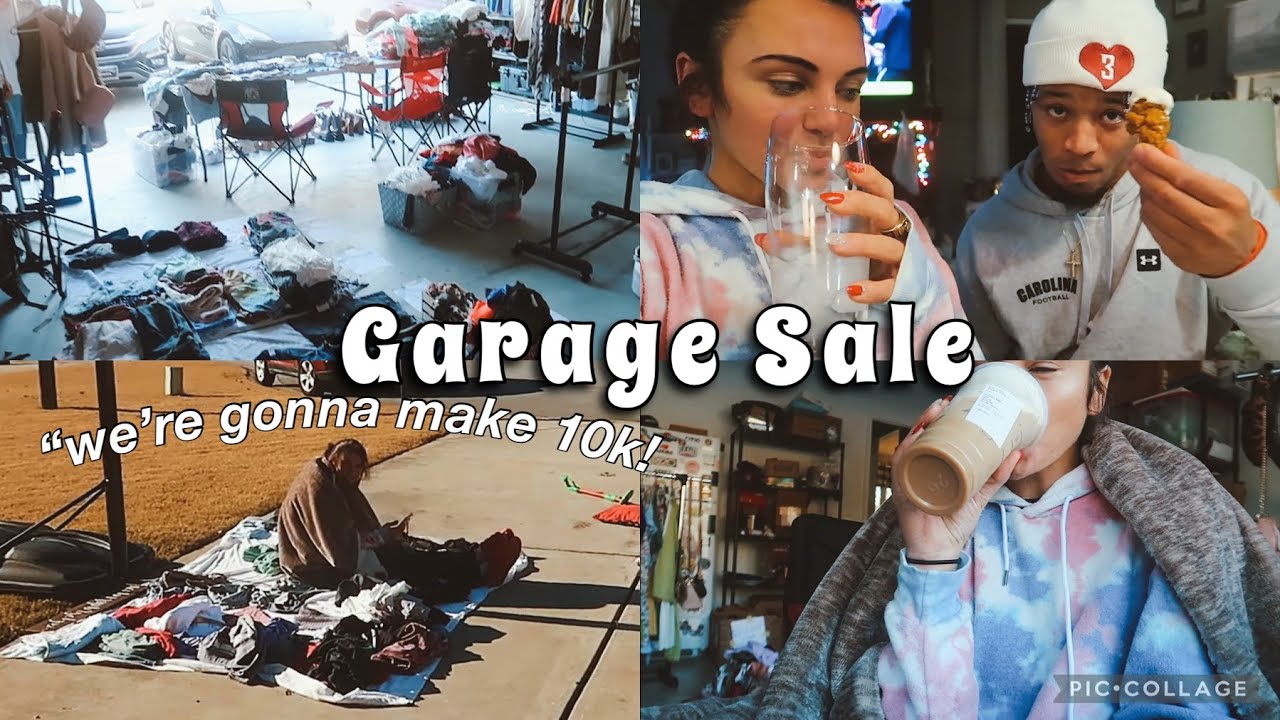 VLOGMAS 25 | selling half my closet in a garage sale!
