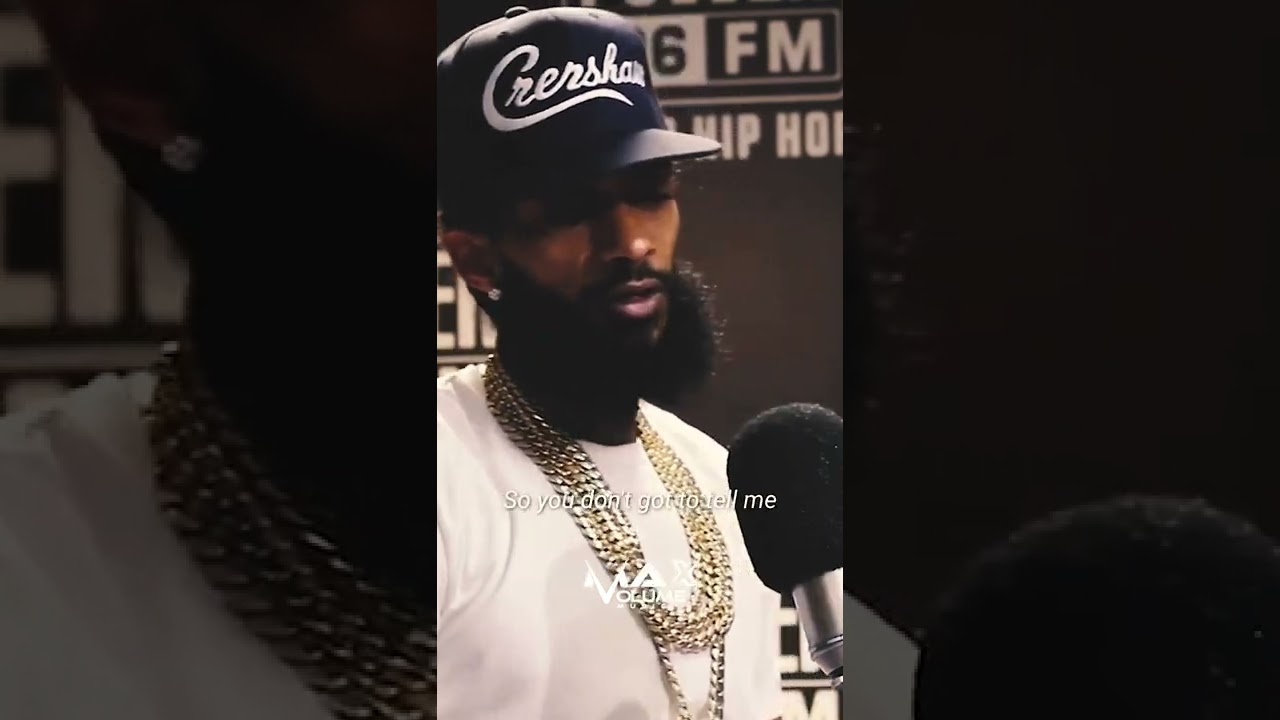 Nipsey Hussle On Studying Boss Moves #rapper #mindset #mentality