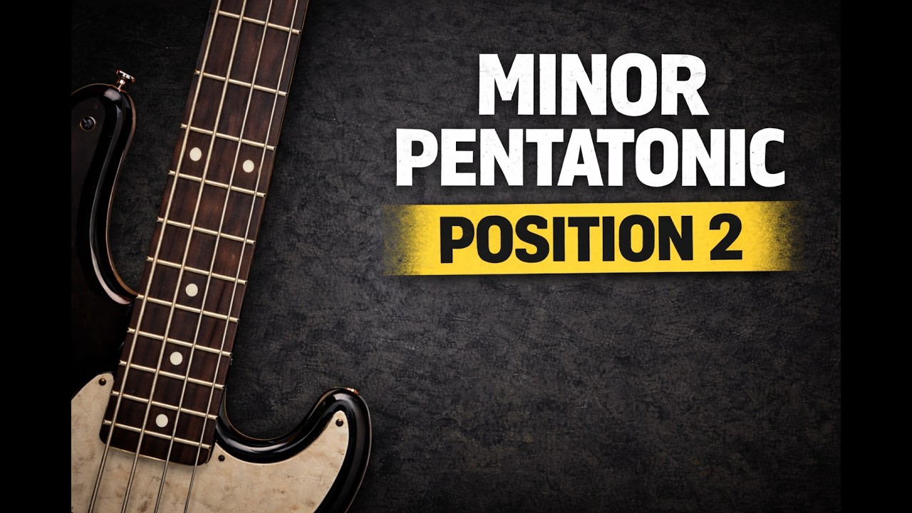 Minor Pentatonic Scale – Position 2 | Bass Lesson