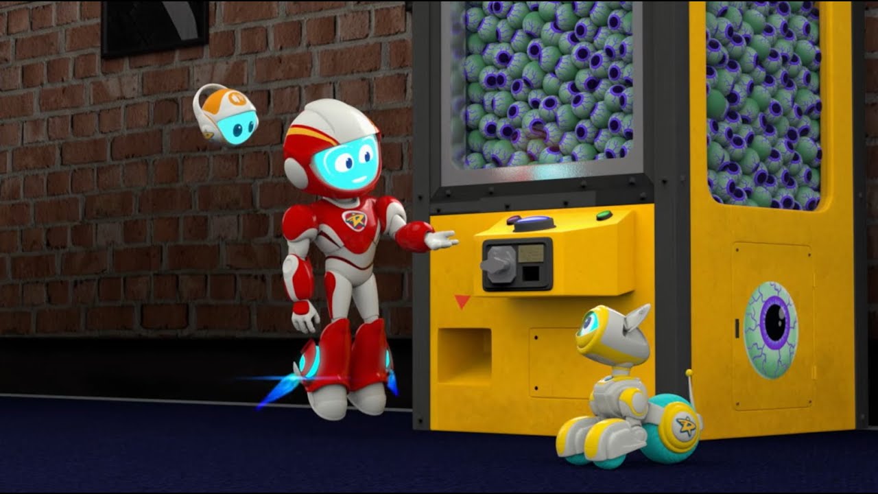 Roger and the Bouncy Eyeball Bot | Space Ranger Roger | Cartoons for kids