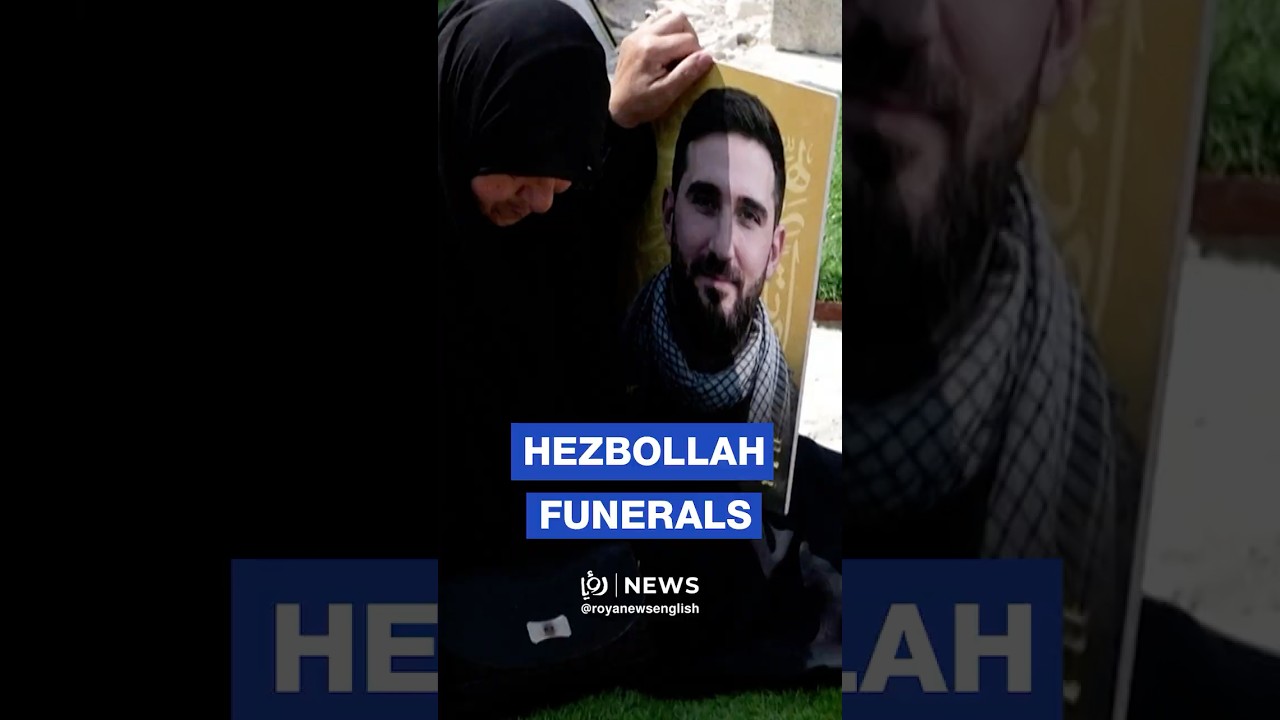 Hezbollah temporary burials amid ongoing conflict in Lebanon
