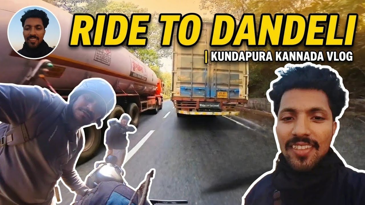 Ride to Dandeli EP- 1 🏍️ | Kundapura Kannada Vlog 🎥 #Dandeli #Kundapura #Kannada 