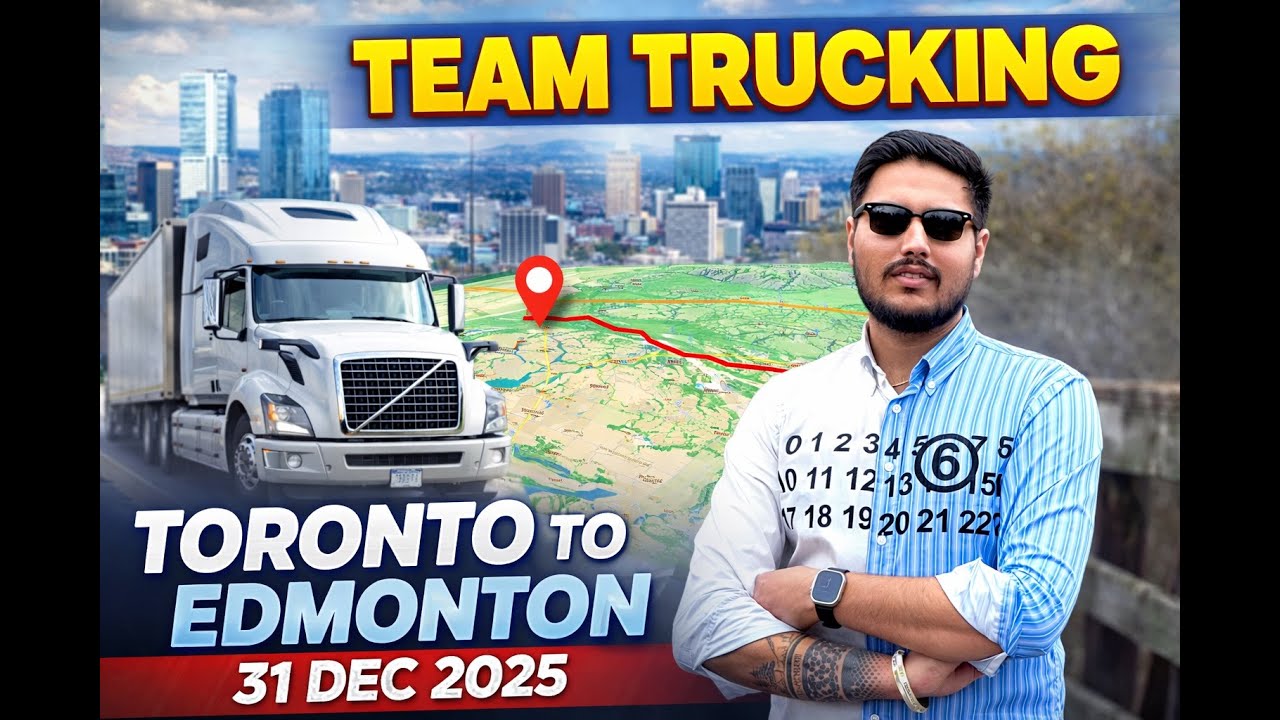 New Year’s Eve on the Road 🚛 | Toronto ton Edmonton Team Trucking