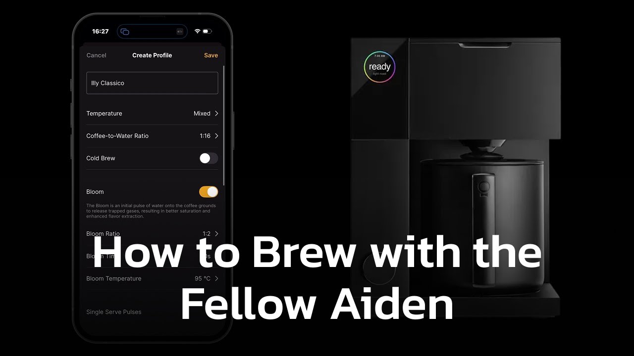 How To Brew With The Fellow Aiden ☕  Setting Up A Custom Profile For Brewing The Best Filter Coffee