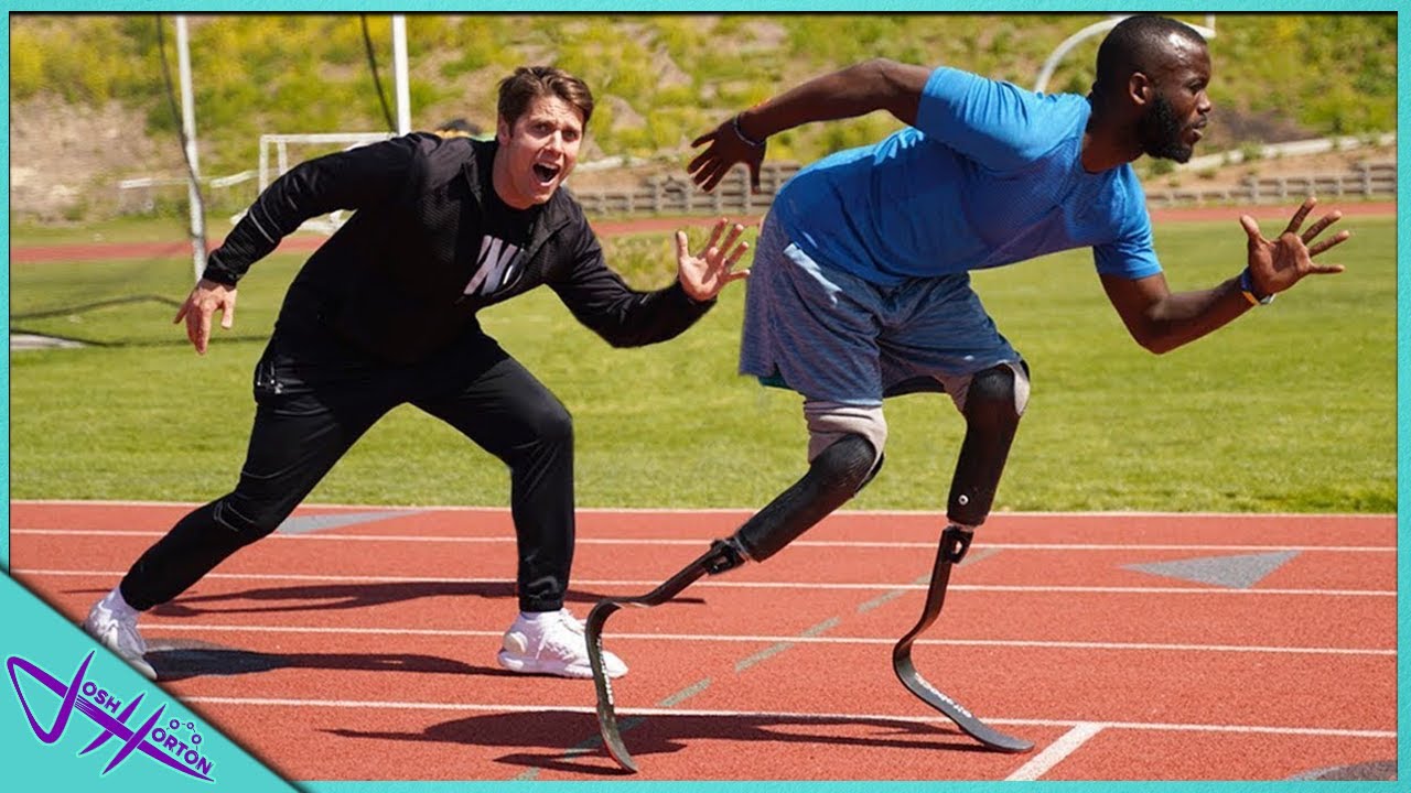 RACING A MAN WITH NO LEGS! *Future Olympian*