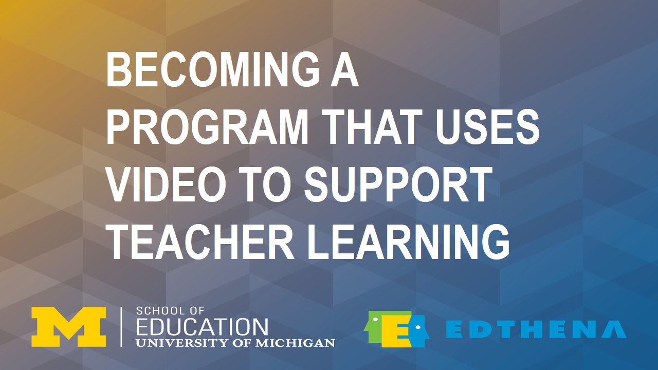 Becoming a Program That Uses Video to Support Teacher Learning