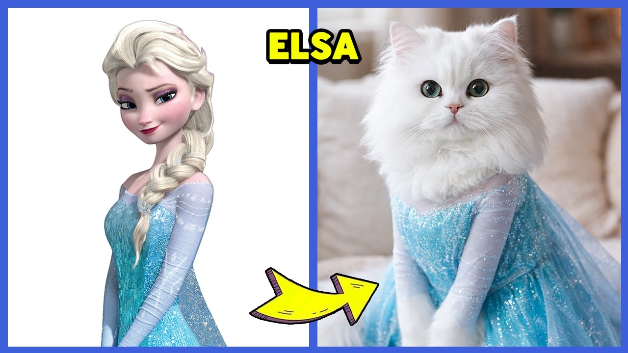 Frozen Characters as Cute Pets in Real Life 🐾❄️ + Guess the Frozen Characters by Their Voice