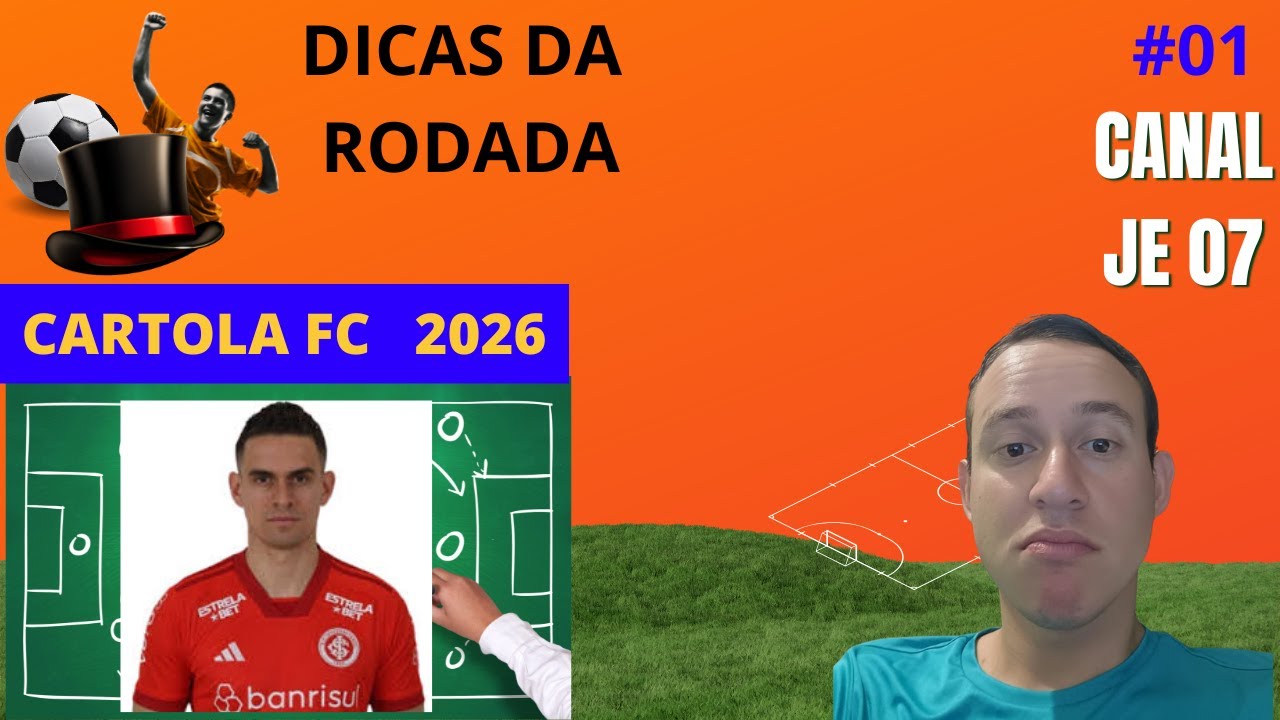 Live - Rodada 01- Cartola 2026 - Time Final e melhores dicas por posição