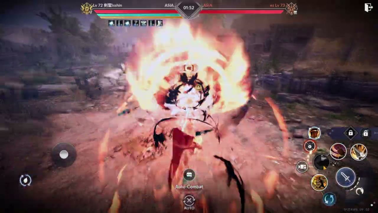 Berserker Rabam Skill Combo DMG Sample | Skill Test Purposes... Wait for updated 10 Skill buttons