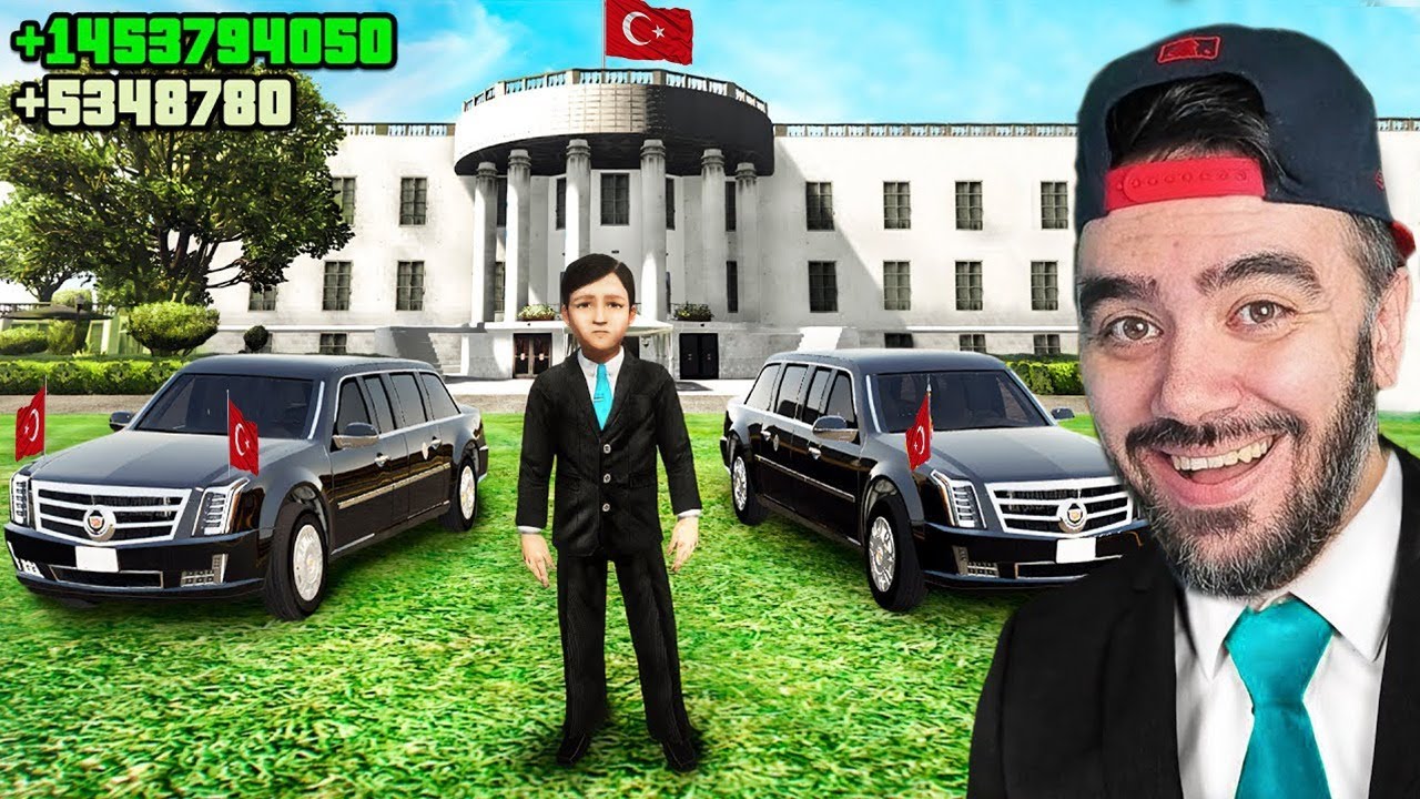 24 SAAT BAŞKANIN OGLU OLDUM POLISLER BAKIN NE YAPTI - GTA 5 MODS