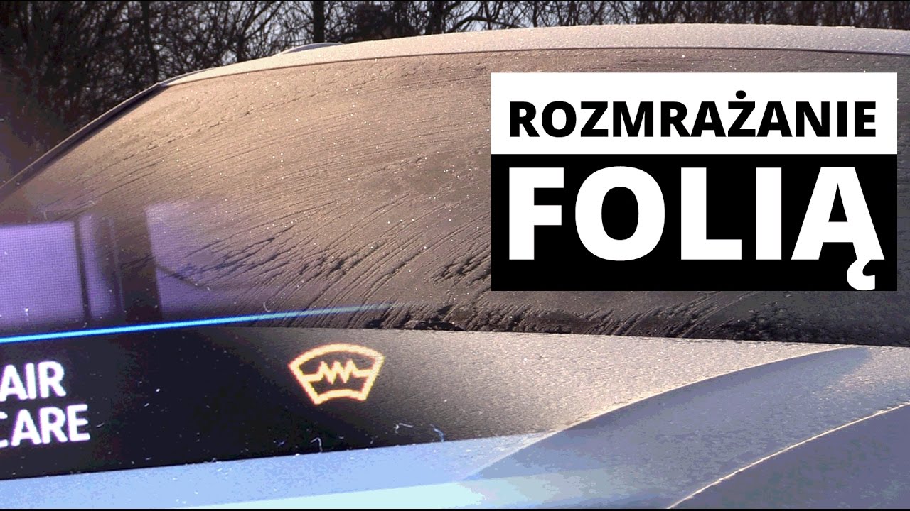Czy srebrna folia rozpuści lód? Zimowy test bezprzewodowo podgrzewanej szyby - VW Tiguan