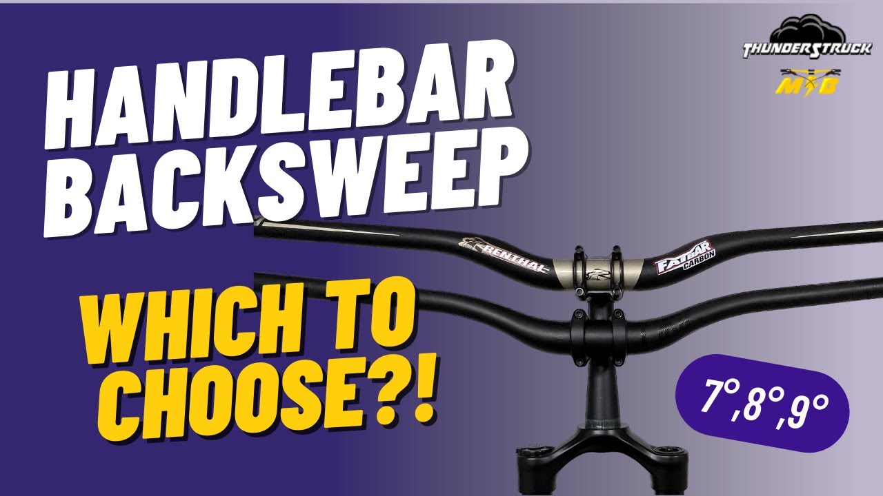 MTB Handlebar Backsweep Comparison - Renthal Fatbar / OneUp Carbon / Nukeproof Horizon V2